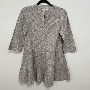 Apiece Apart Maurino Drop Waist Ditzy Floral Dress Mini Colorful XS Cottagecore